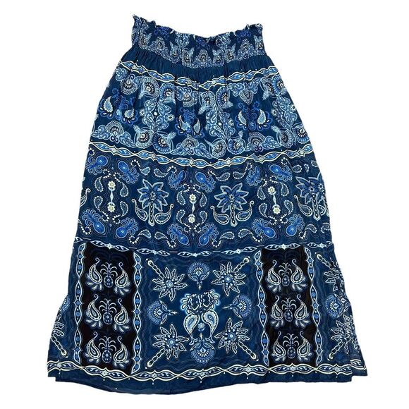 FARM Rio Blue Patterned Maxi Skirt - Picture 10 of 16
